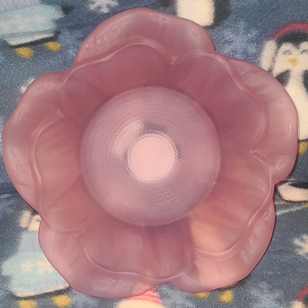 Pink Flower Candle Holder